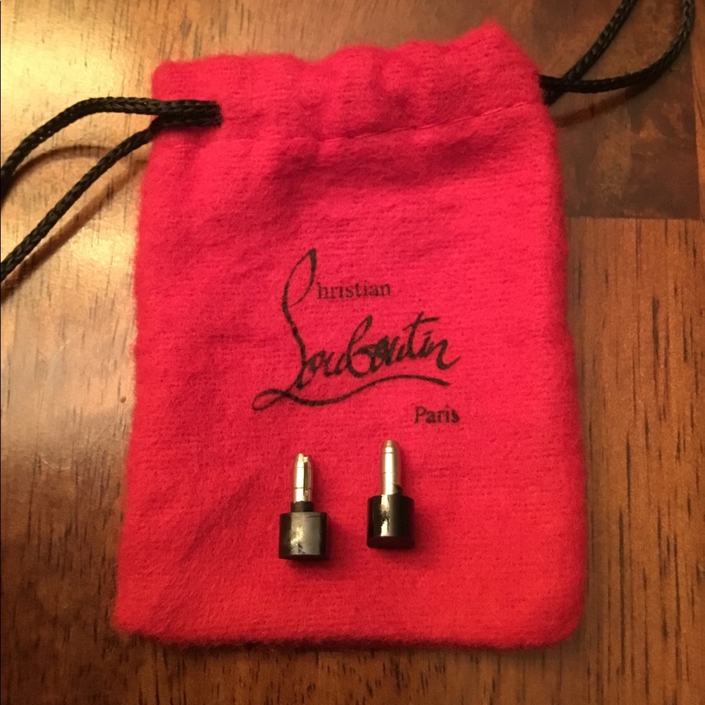 Christian Louboutin Black heel taps